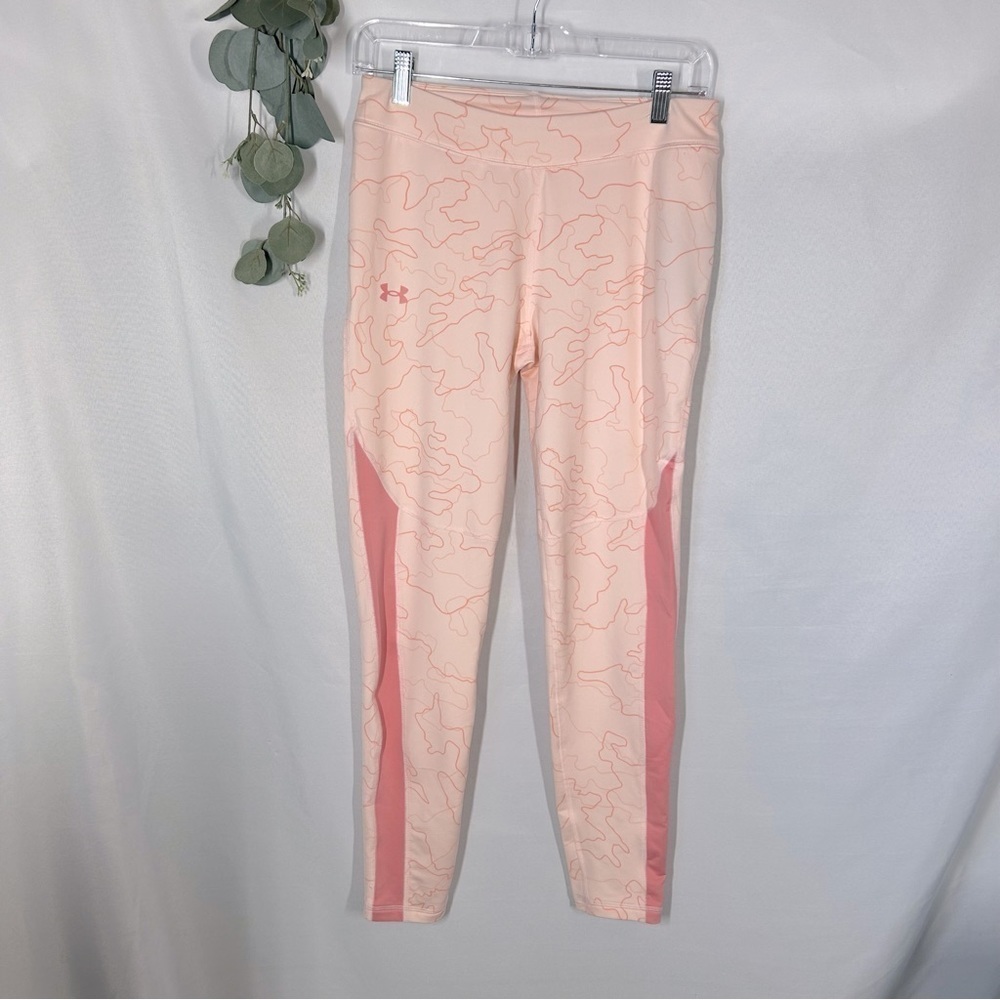 NWT Under Armour | Light Pink High Rise Leggings Girls Size Youth Large